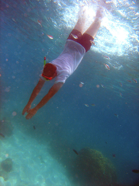 Carl Martin freediving at Pulau Tioman, West Malaysia