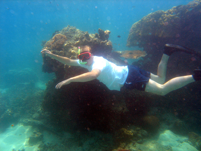 Carl Martin freediving at Pulau Tioman, West Malaysia