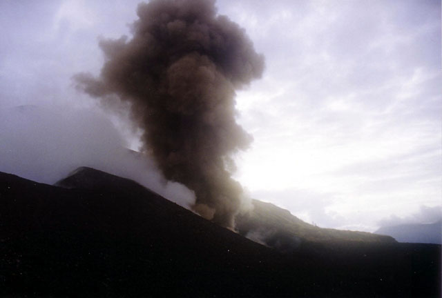 Small eruption of Gunung Batur, Bali