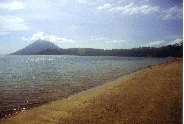 Bunaken with Manado Tua off Manado, North Sulawesi
