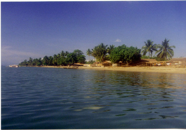 The beach at Kao, Halmahera, North Maluku