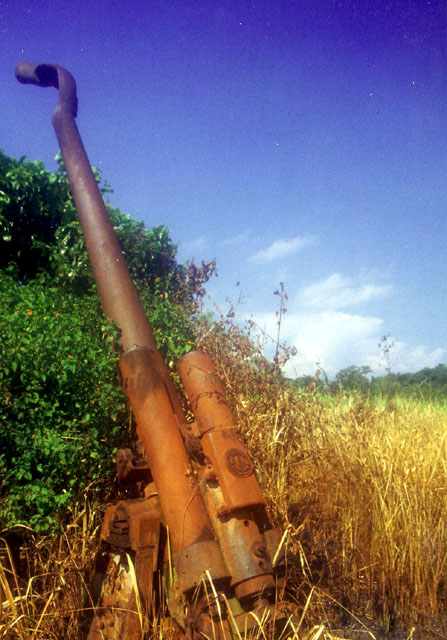 WW2 relics outside Kao, Halmahera, North Maluku