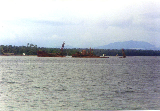 Japanese WW2 wreck off Malifut, Halmahera, North Maluku